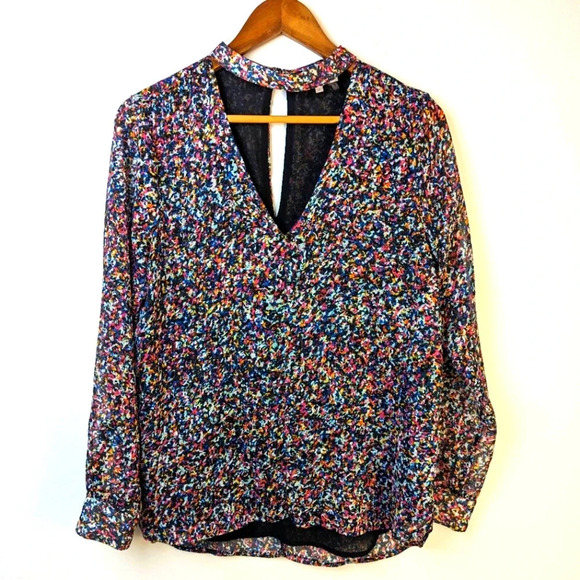 1. State Confetti Neon Print Top - Small - Picture 1 of 4